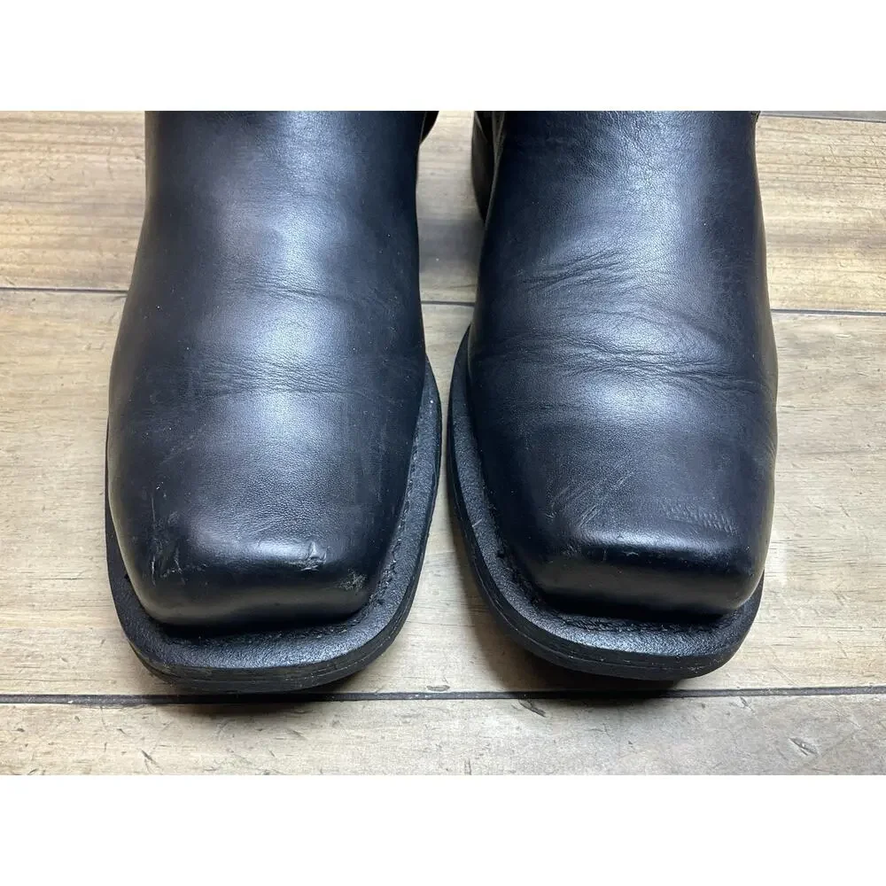Milwaukee MB410 Men’s Size 13 EE Black Leather Classic Harness Motorcycle Boots